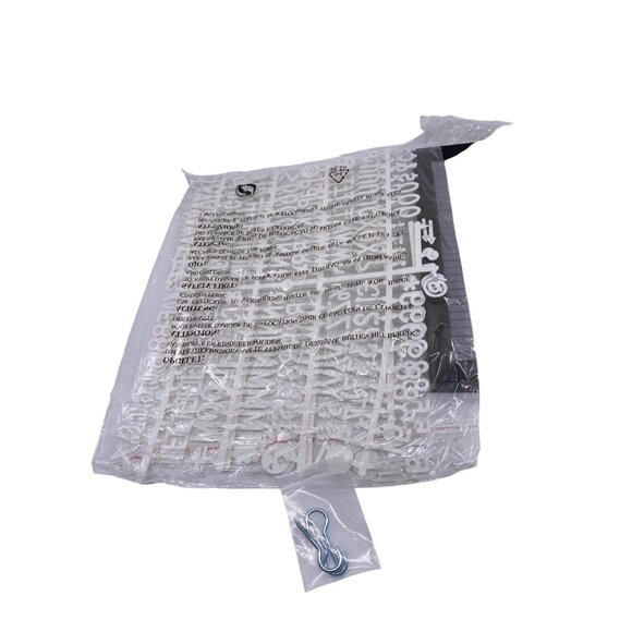 MultiTed Gray Felt Letter Board W/ Espresso Wooden Frame Stand & 362 Characters - Picture 4 of 8